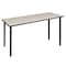 Regency Kee Folding Tables, 66 W, 24 L, 29 H, Wood, Metal Top, Maple MTF6624PLBK - alternate 1